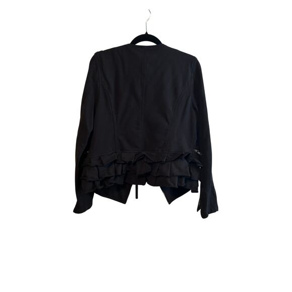 Vintage Y2K Style International Concepts Ruffle Back Jacket Large Cotton Blend - Picture 3 of 4